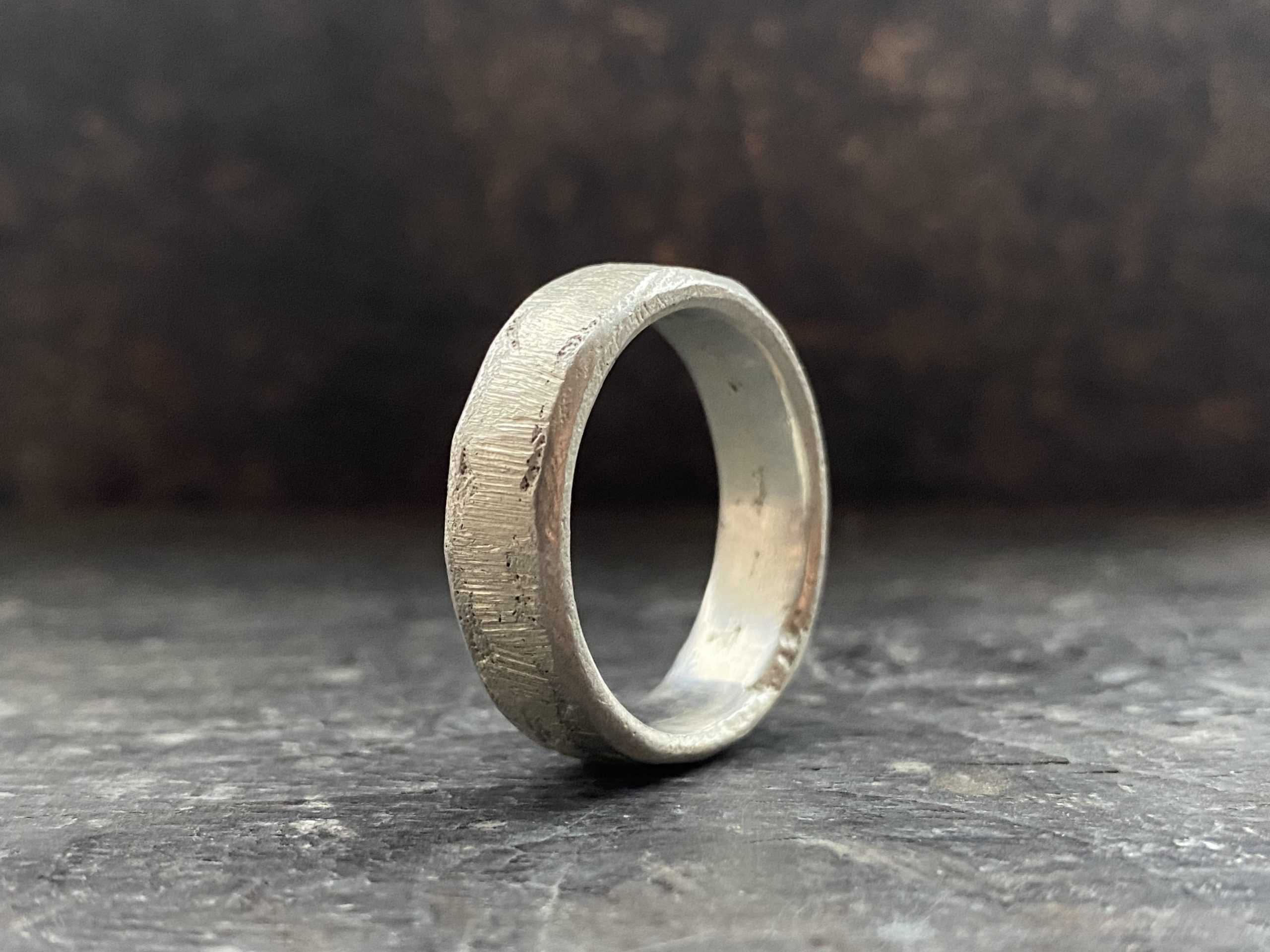 SIZE Z+4 Silver Cast Ring Bespoke Rings & Jewellery Devon