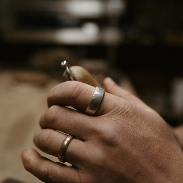 Mokume gane ring, steel ring, wedding rings, men’s wedding rings