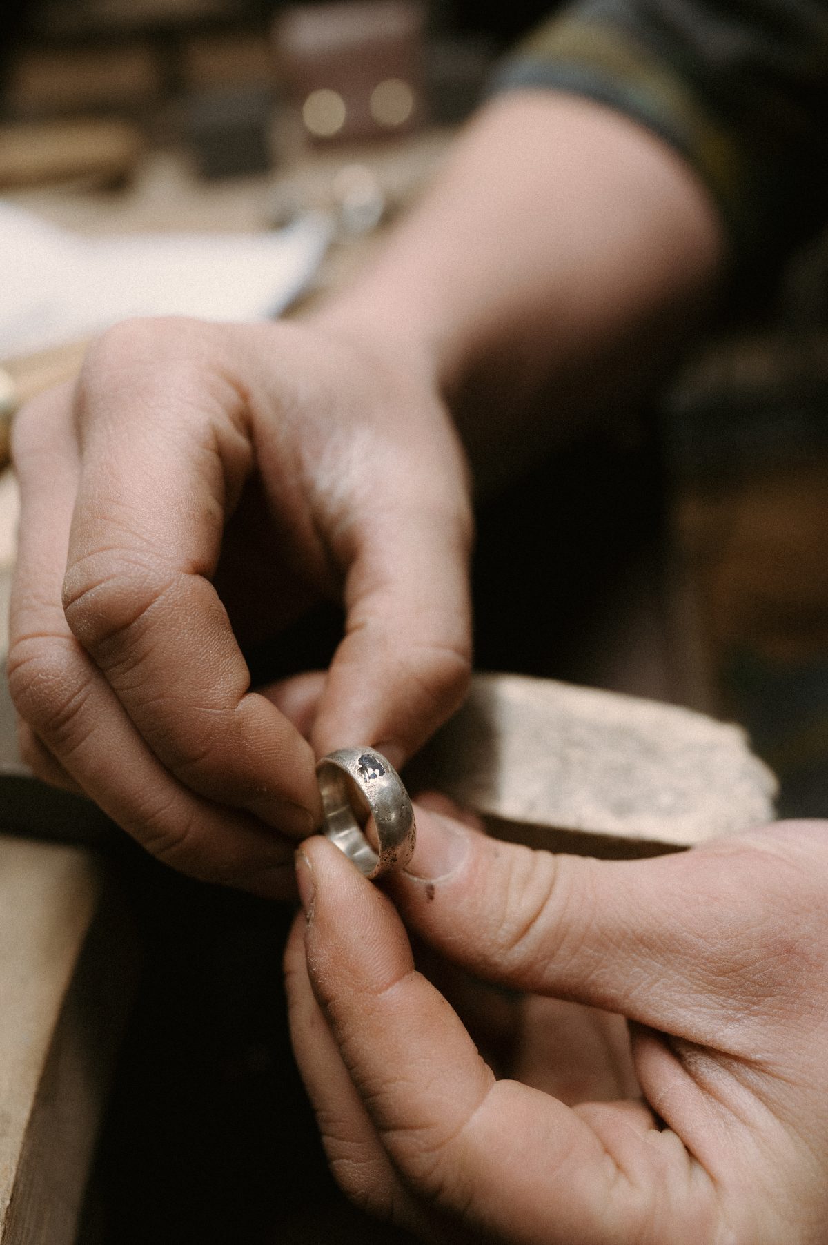 Sand cast ring, sand cast rings, sand cast wedding ring, silver sand cast ring, handmade silver cast ring uk
