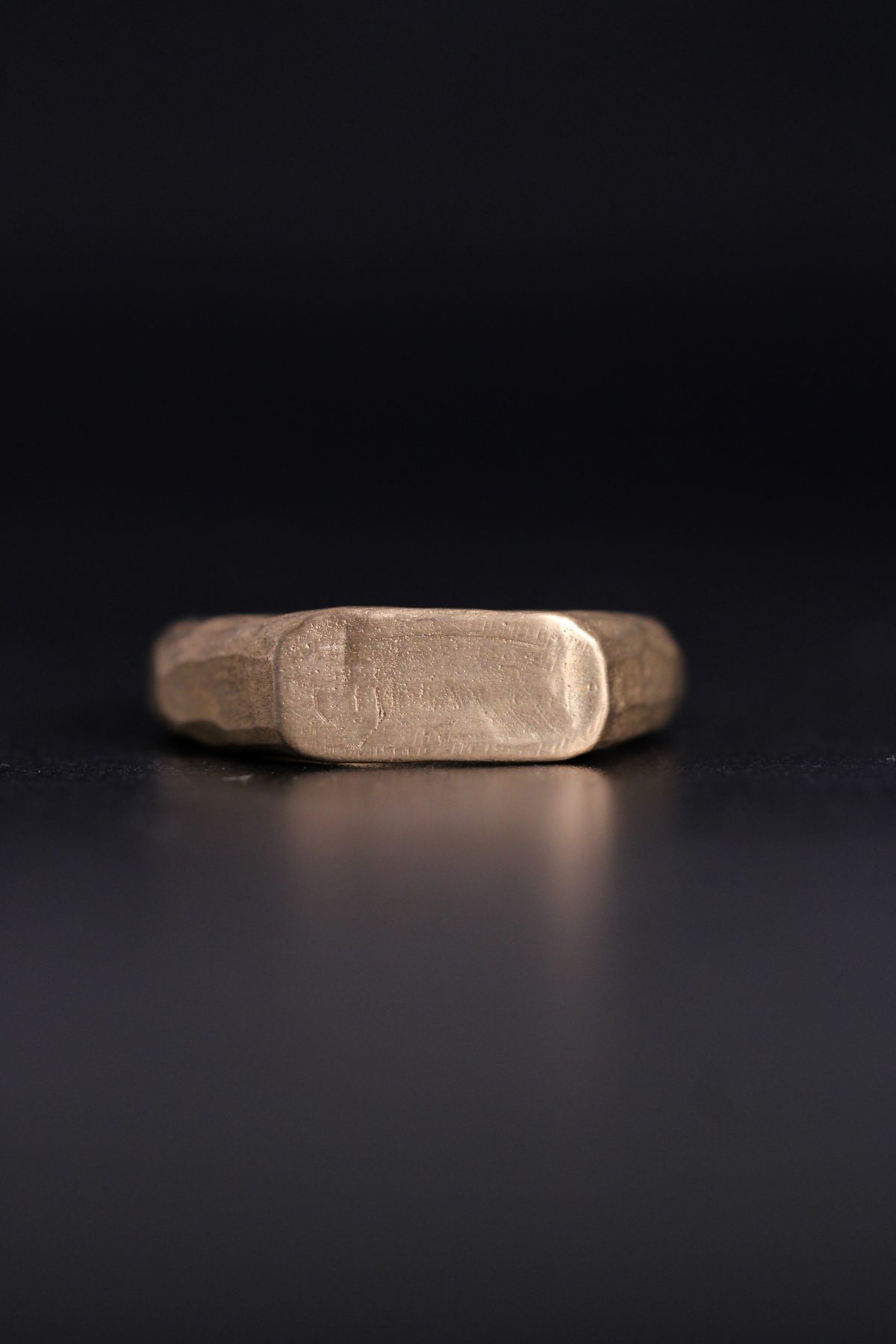 Bronze signet ring, bronze ring, signet ring, cast signet ring, bronze sand cast signet ring, sand cast ring, signet ring, pinky ring