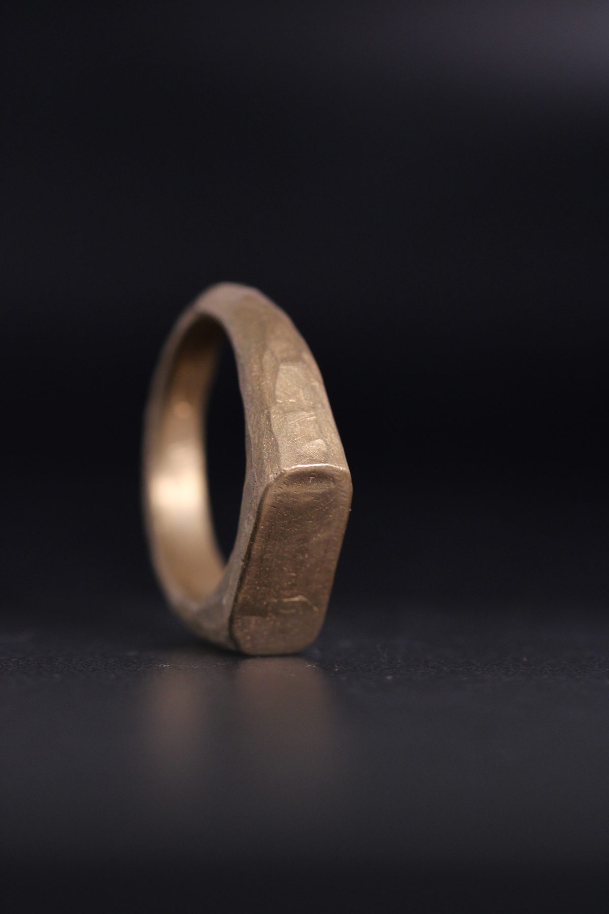 Bronze signet ring, bronze ring, signet ring, cast signet ring, bronze sand cast signet ring, sand cast ring, signet ring, pinky ring