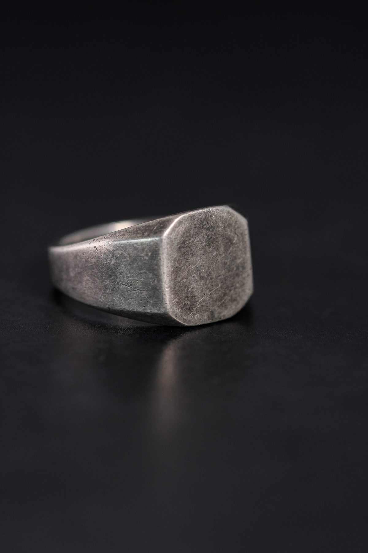 Signet ring, signet rings, silver signet ring, rustic signet ring, cast signet ring, sand cast signet ring, sand cast ring, dark wedding rings, pinky ring, pinky rings, pinky signet ring, wedding rings