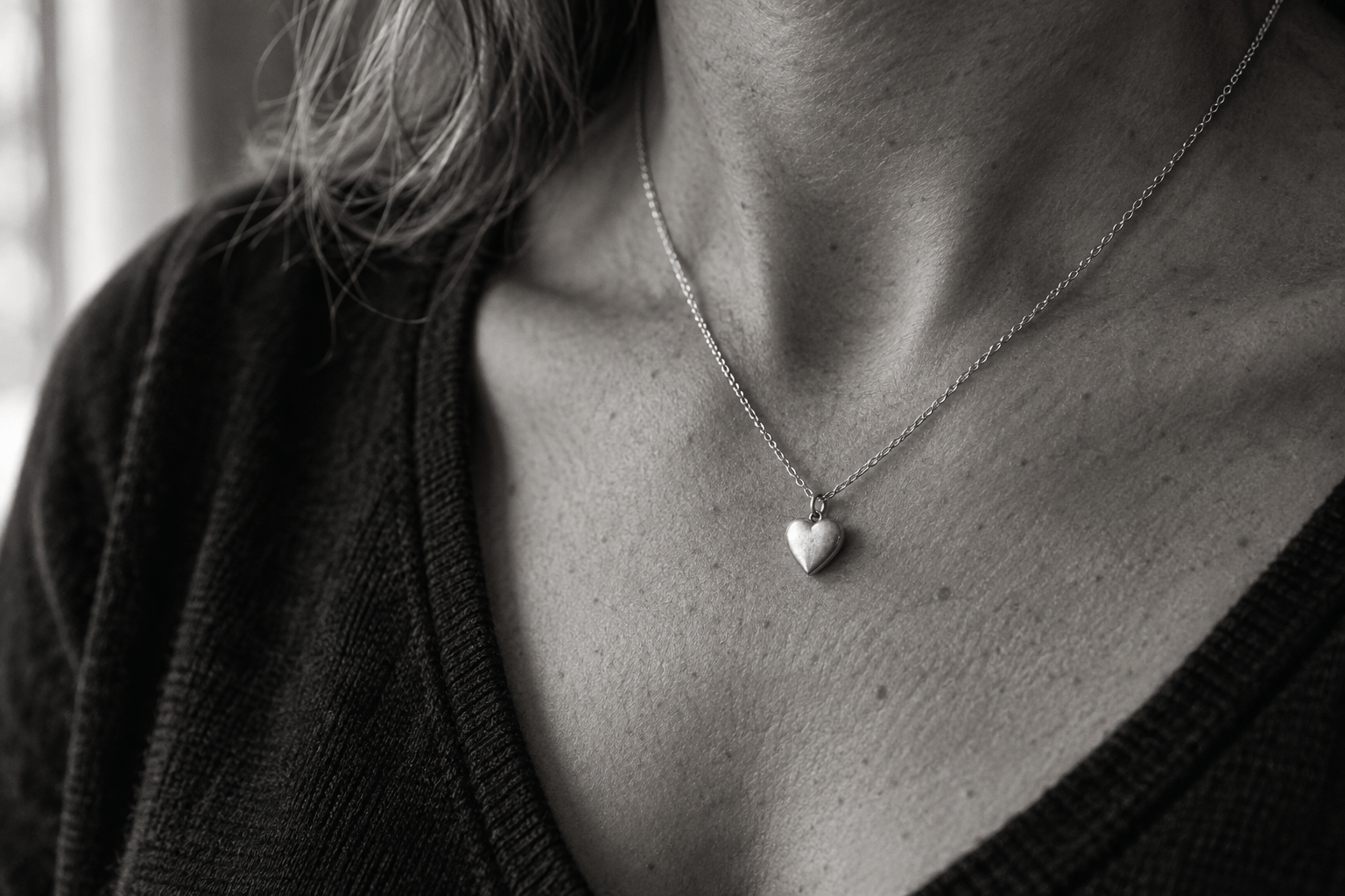 Heart - JWF Unique Designs Sterling Silver Small Heart Pendant, handmade by James French at JWF Unique Designs. The Silver Heart delicately hangs on a 18inch silver chain